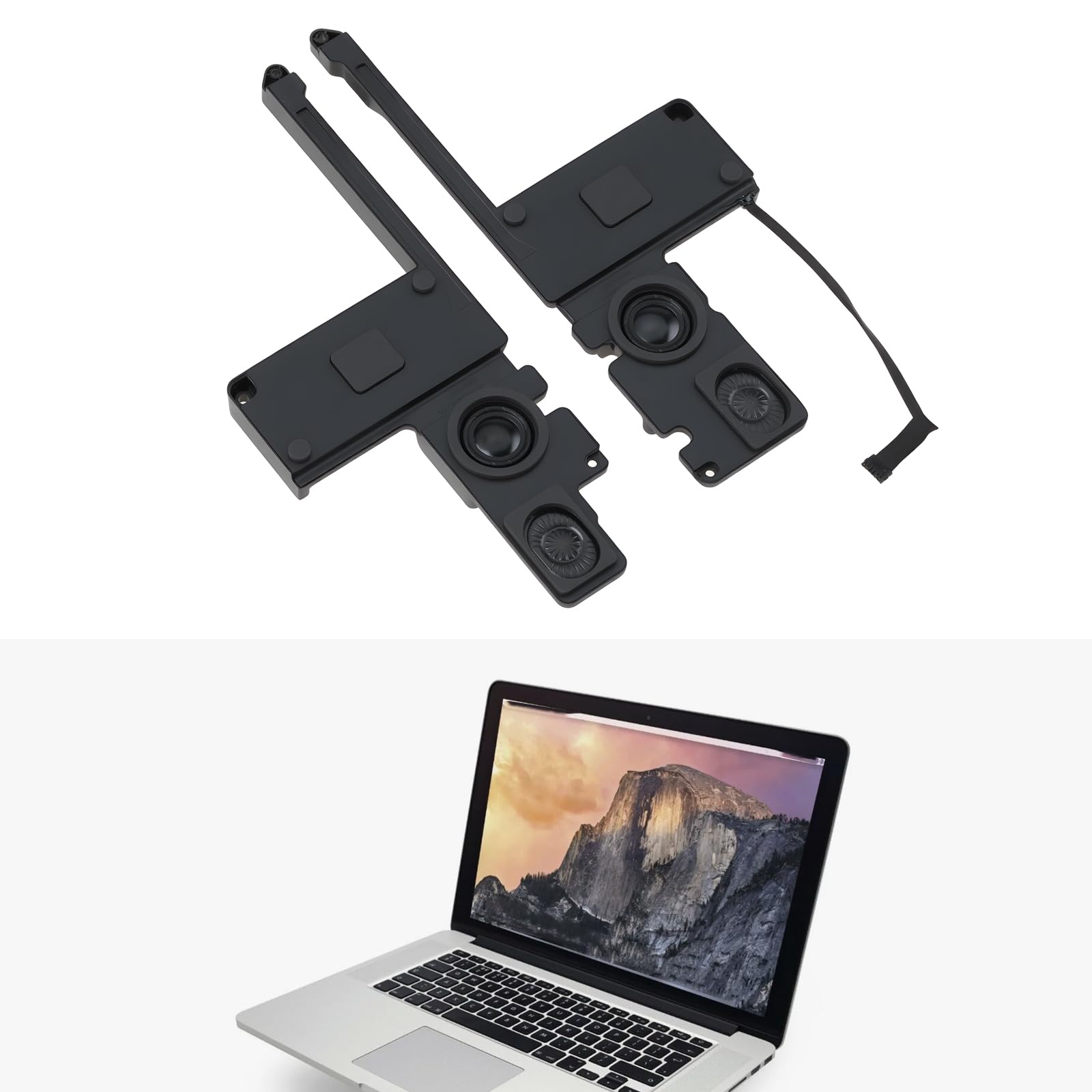 Haut-parleurs Gauche Et Droit pour Ordinateur Portable Compatible avec MacBook Pro Retina 15 Pouces A1398 (2012-2015)