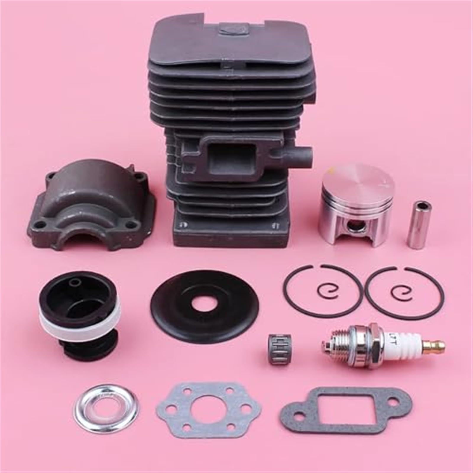 Junta de carburador colector de admisión, Kit de admisión de Bandeja de Motor de pistón de Cilindro de 38mm, for STIHL, Pieza de Herramienta de Repuesto de Motosierra MS180 018 MS 180