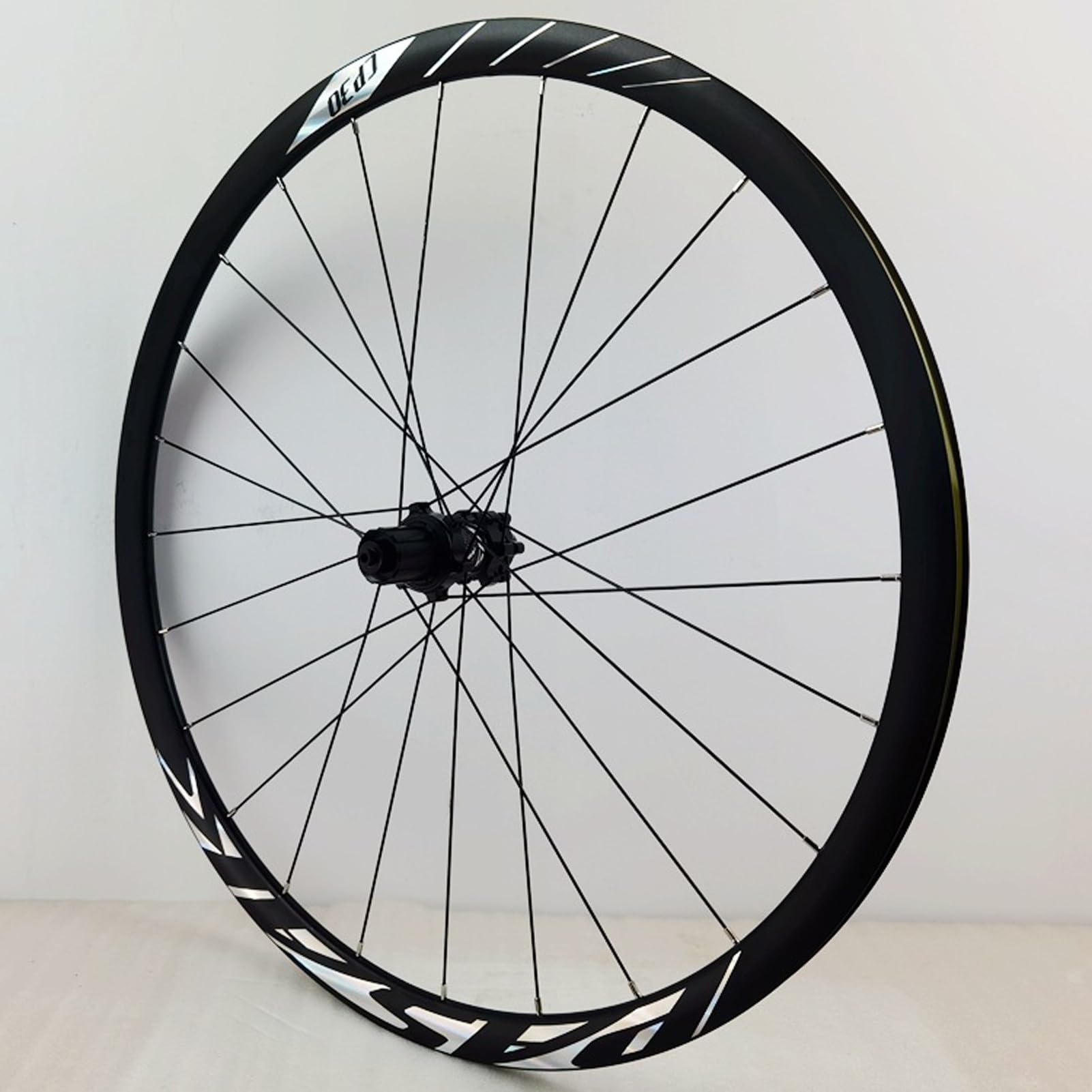 Ruedas de Bicicleta de Carretera 700C Juego Ruedas Ciclismo Carreras Buje Delantero Trasero 7075 Aluminio Freno de Disco de Seis Pines Rueda de Bicicleta de Altura de Llanta De 30 MM 24 Orificios for
