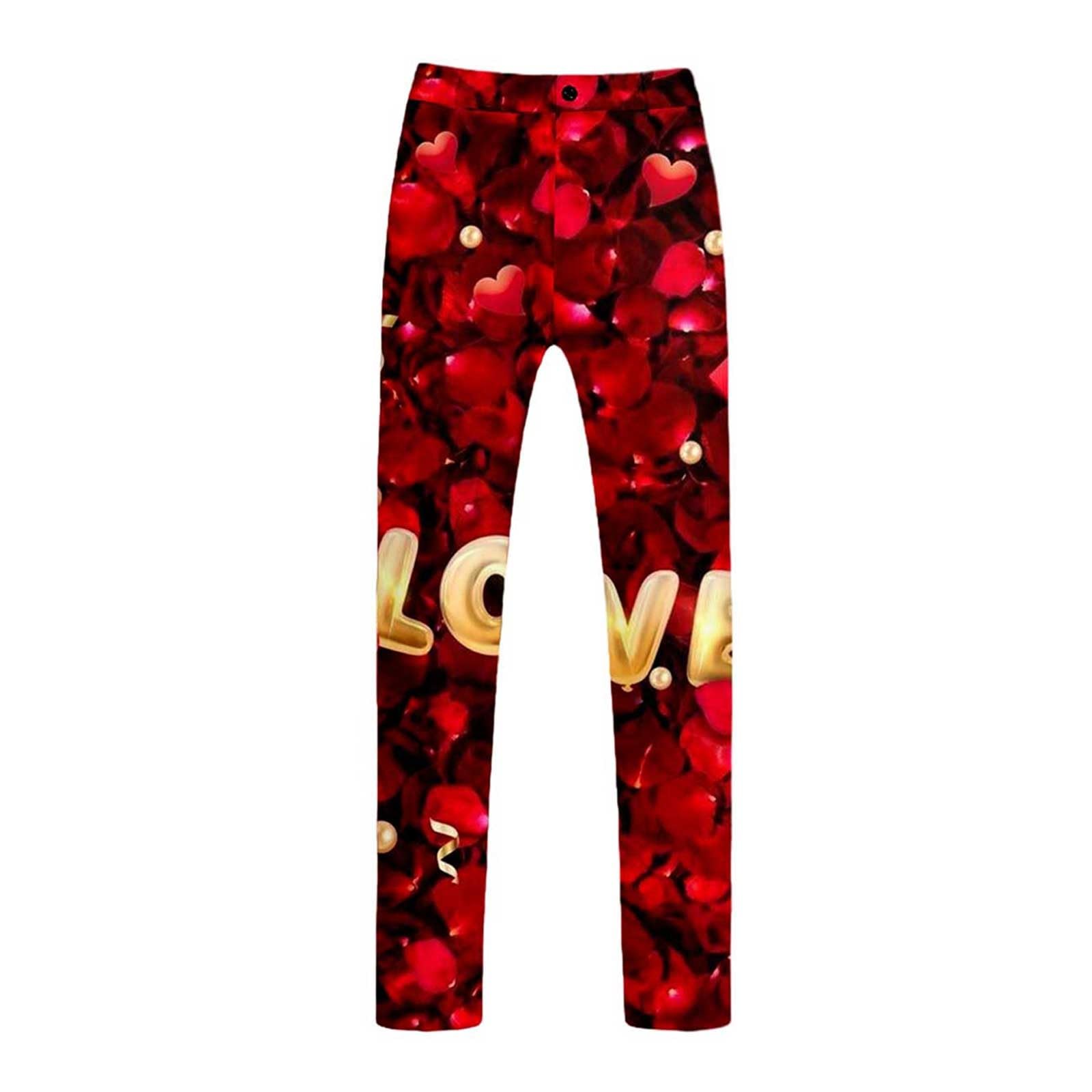 Costume pour homme avec motif cœur, blazer à manches longues + pantalon, 2 pièces, costume formel, coupe ajustée, veste de costume et pantalon de costume, tenue de Saint-Valentin, tenue
