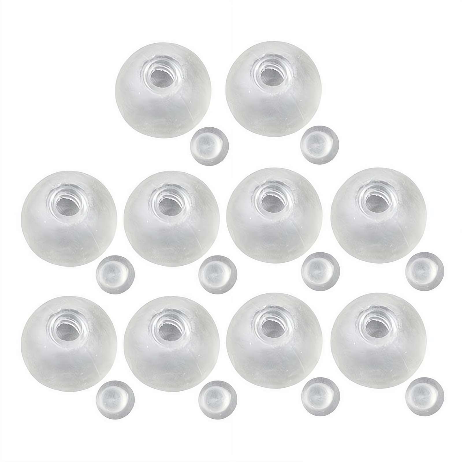 10pcs Milky Blank Skins Empty Stress Ball Kit, Blank Pressure Ball Skin Diy Kit, Maltose Slow Recovery Squeezing Stresss Relieving Toy, for Making Pressure Balls Sensory