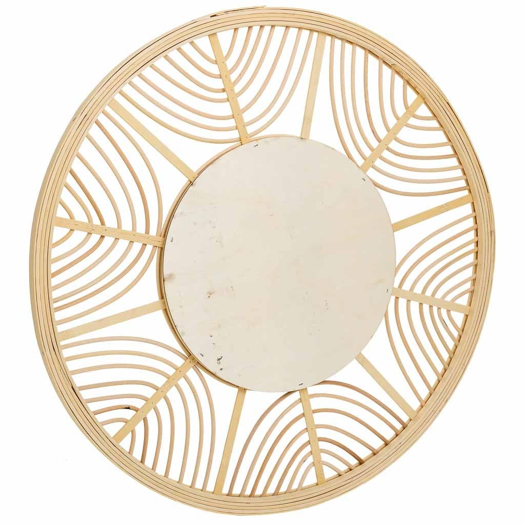 WANDERLUST DECO Espejo de ratán y bambú Marrón d55,5x2