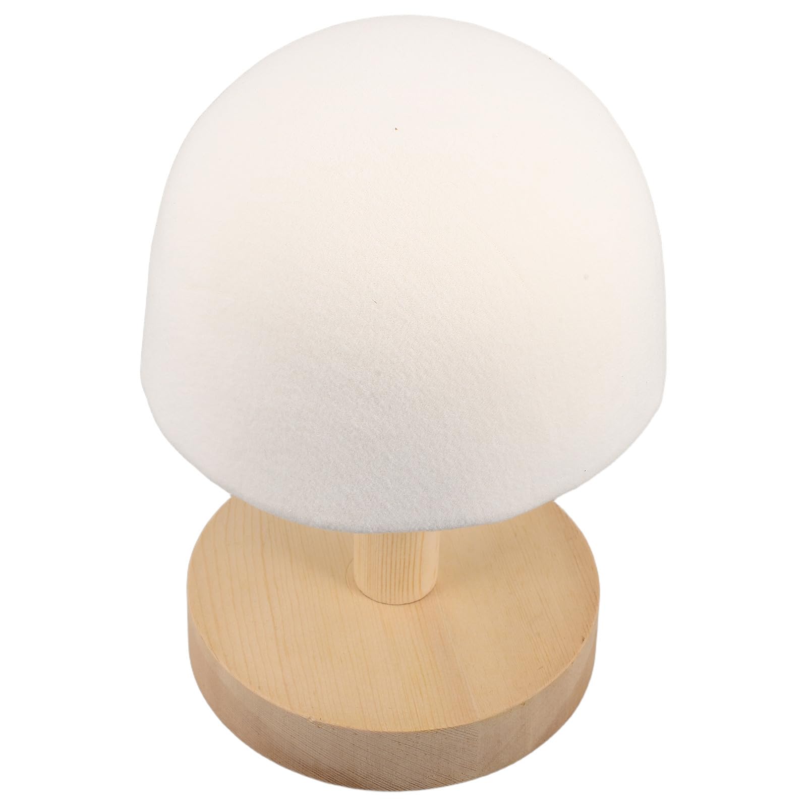 Table à Repasser Compacte Ronde en Bois, Blanche, Rembourrée