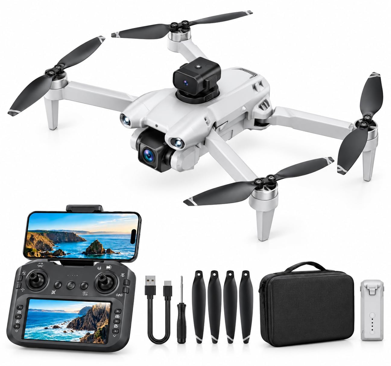 SUPER TOY M4 Ultra 4K Foldable GPS Drone - Image 1