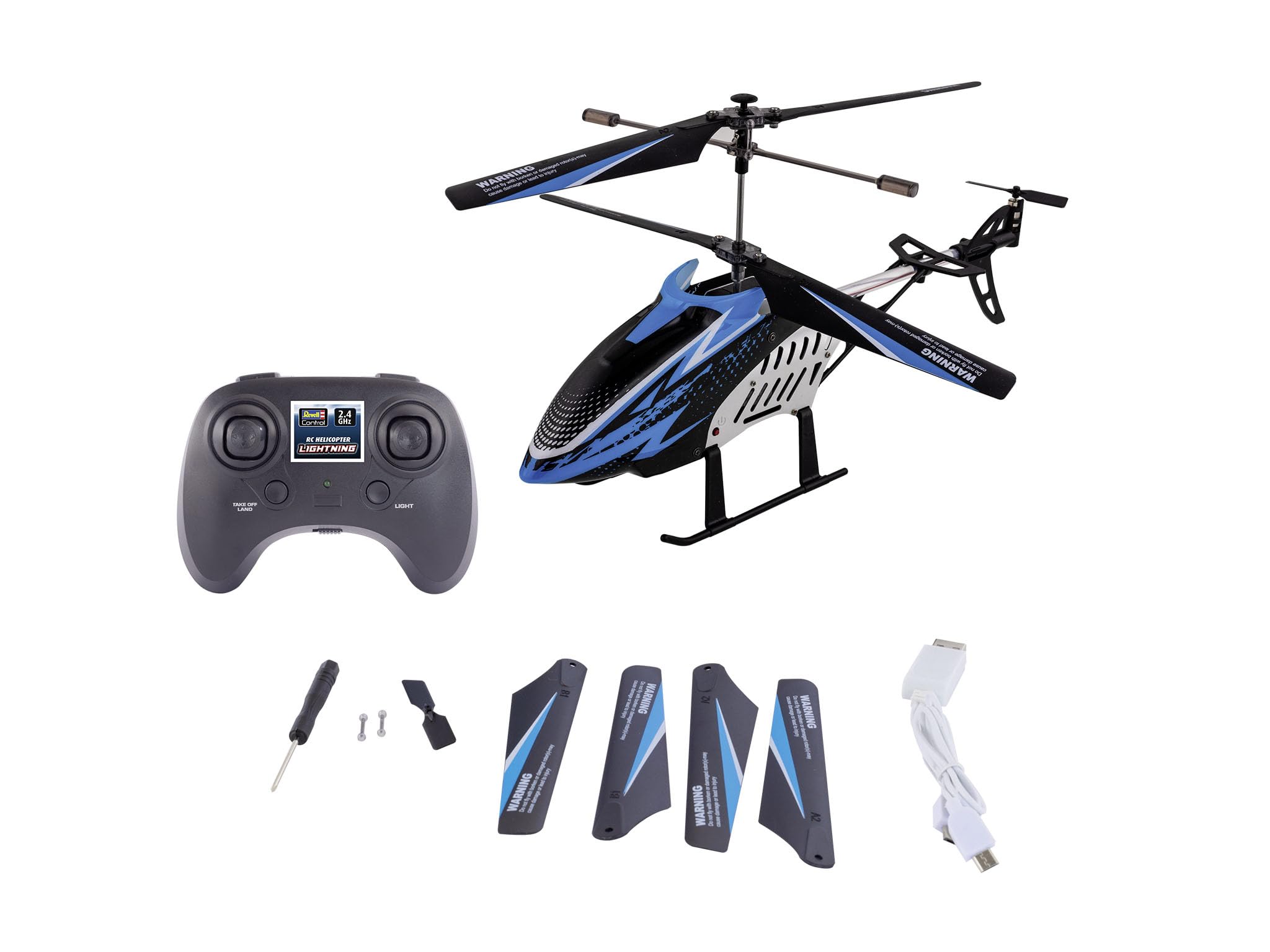 Revell Control 23806 RC Helikopter "Lightning" GHz 4CH z precyzyjnym sterowaniem 2,4 GHz