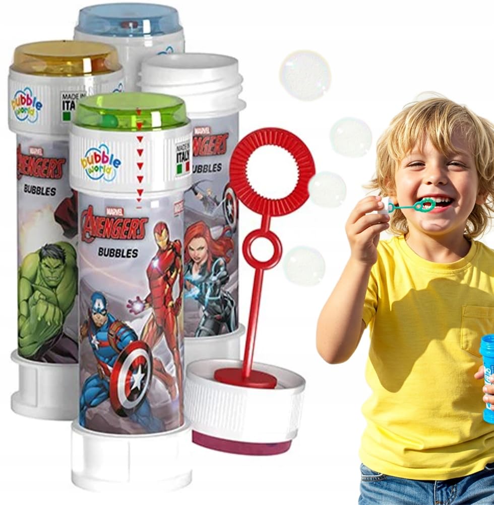 DULCOP - Avengers Bubbles - Soap Bubbles - 60 Ml - 047578 - Multicolor - Plastic - Official License - Children's Toy - Outdoor Game - From 3 years old