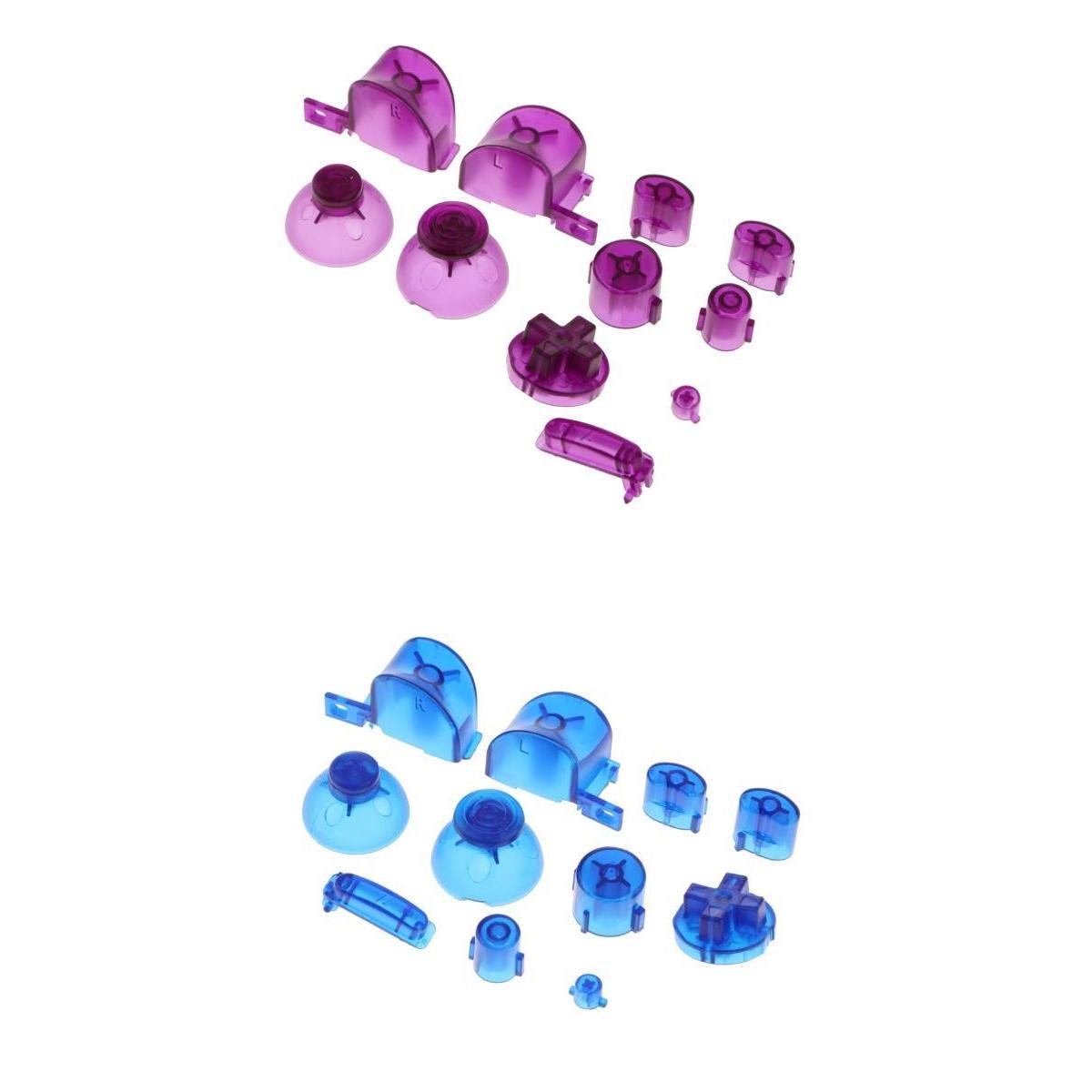 Merishopp 2 Set ABXYZ Button+Thumbsticks D-pad Mod Kit for NGC - Purple+Blue|Video Games & Consoles | Replacement Parts & Tools| Replacement Parts & Tools-image-22