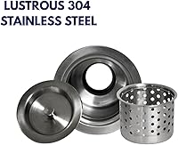 Vista 3 de Nantucket Sinks NS35CD - Drenaje de colador de lujo de 3.5 pulgadas, acero inoxidable