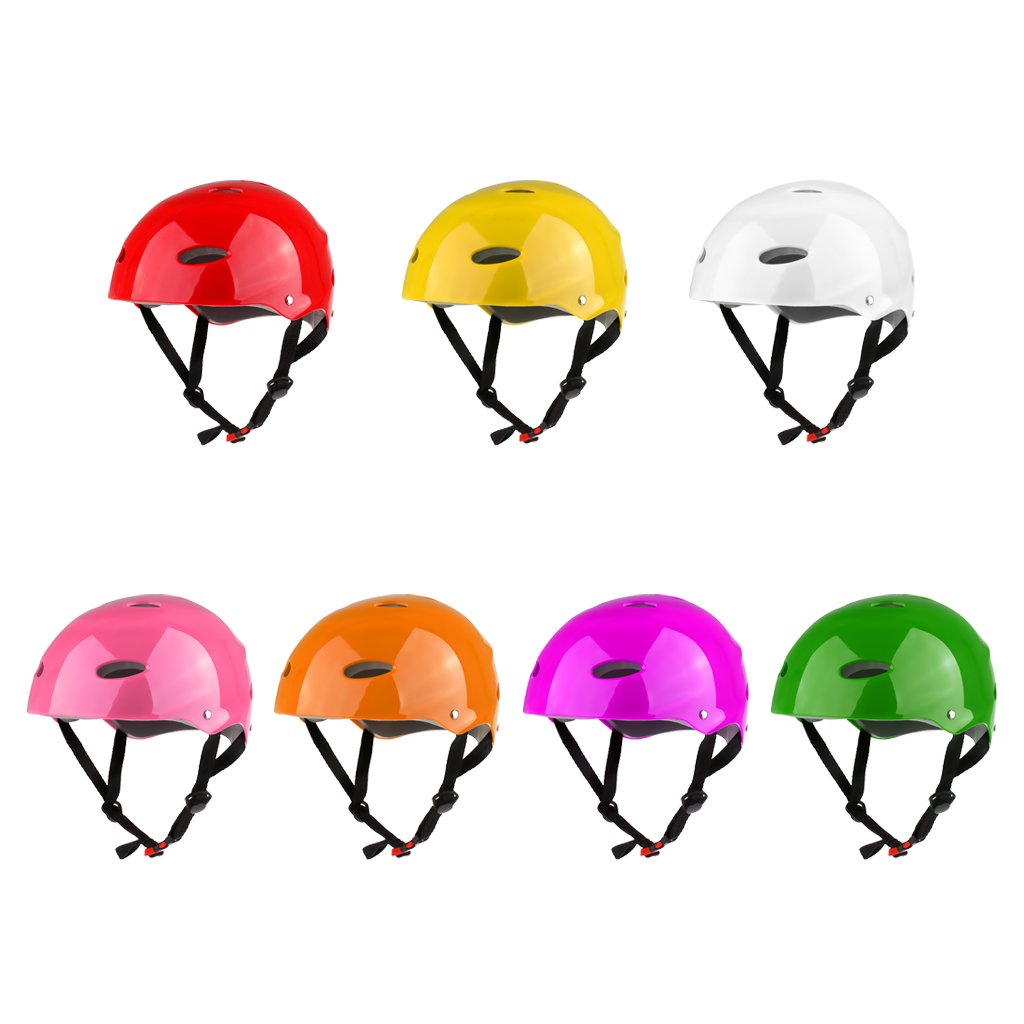 Sport acquatici casco di sicurezza per wakeboard kayak canoa barca surf L arancione