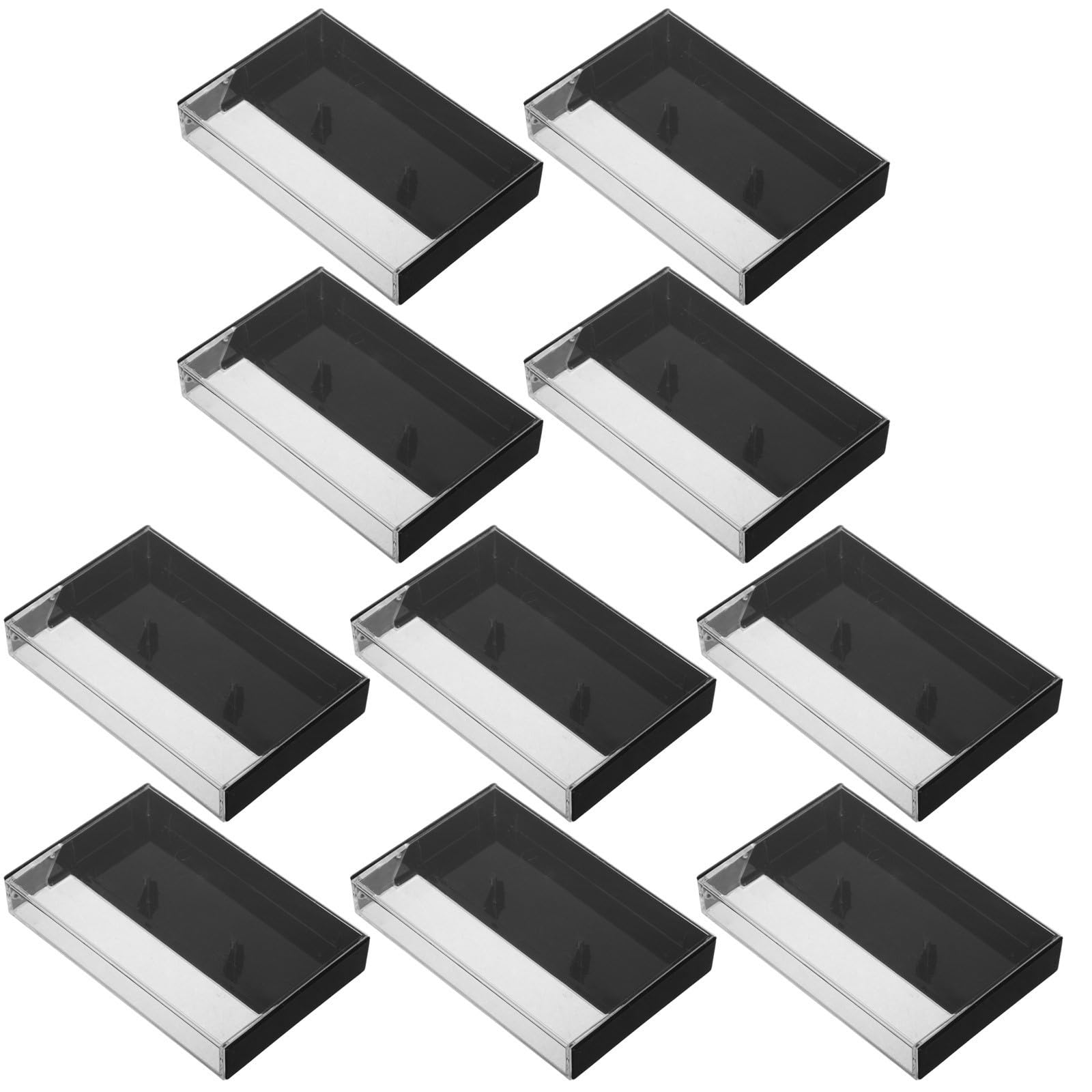 Estuches de casete transparentes anti polvo CRAFTHROU para proteger grabaciones