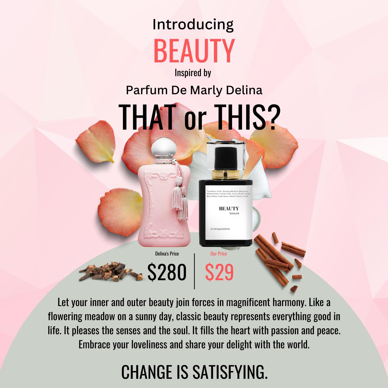 aromapassions BEAUTY | Inspired by Parfums De MRLY DELINA | Pheromone Perfume for Women | Extrait De Parfum | Long Lasting Dupe Clone Essential Oils Fragrance | Perfume De Mujer | (50 ml / 1.7 Fl Oz) - Image 5