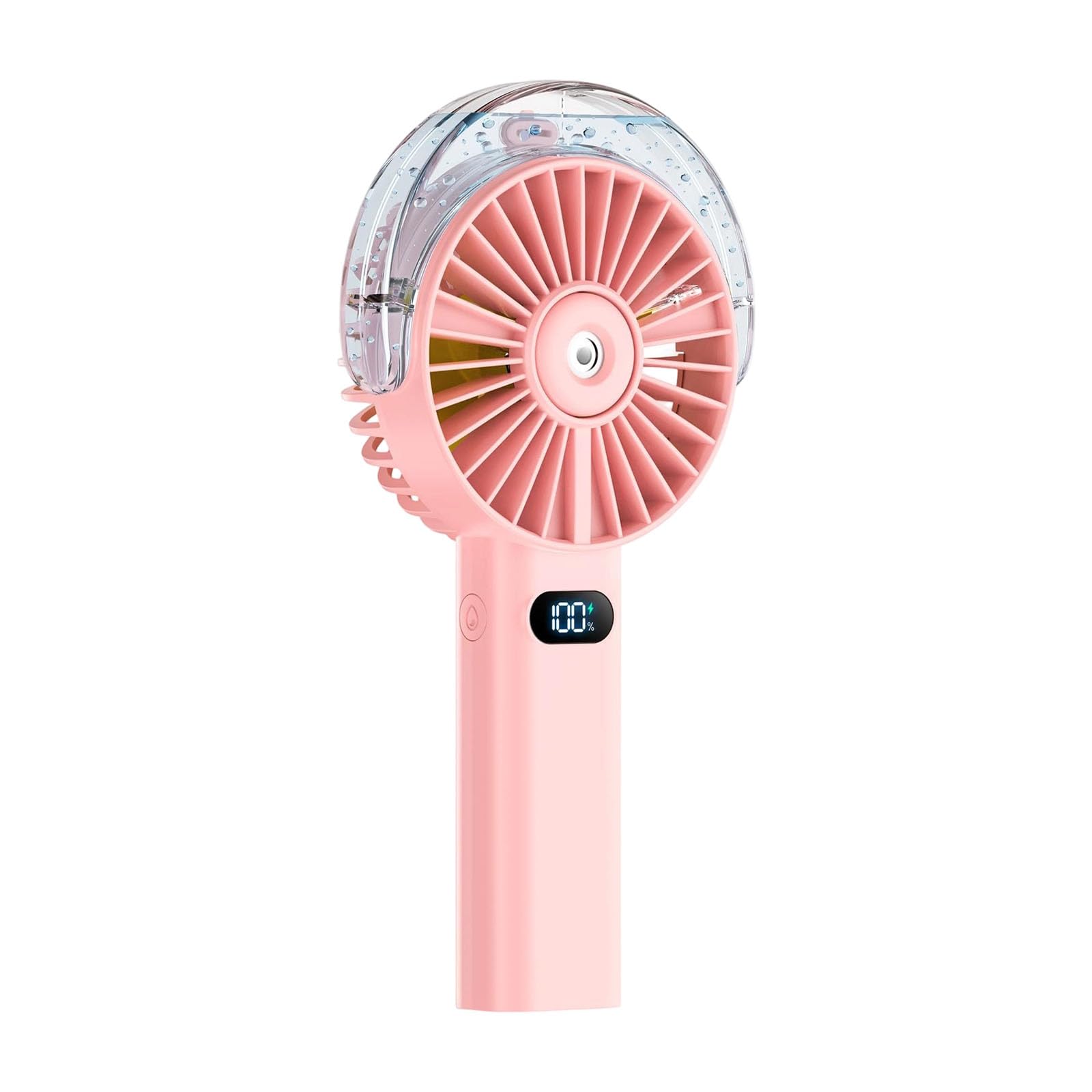 Tfaoys A Weather Handheld Fan With Cooling Mist Nd Rechargeable Battery, Portable Fan For Outdoor Nd Desk Use Mist Cooling Rechargeable Handheld