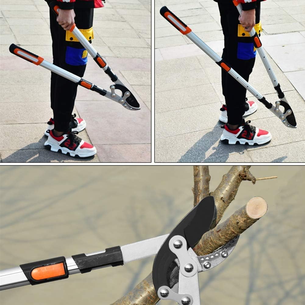 Telescopic Thick Branches Lopper Long Handle Rough Cut Branches Cuts Labor-Saving Seedlings Pruning Fruit Trees Cutting High-Pruning