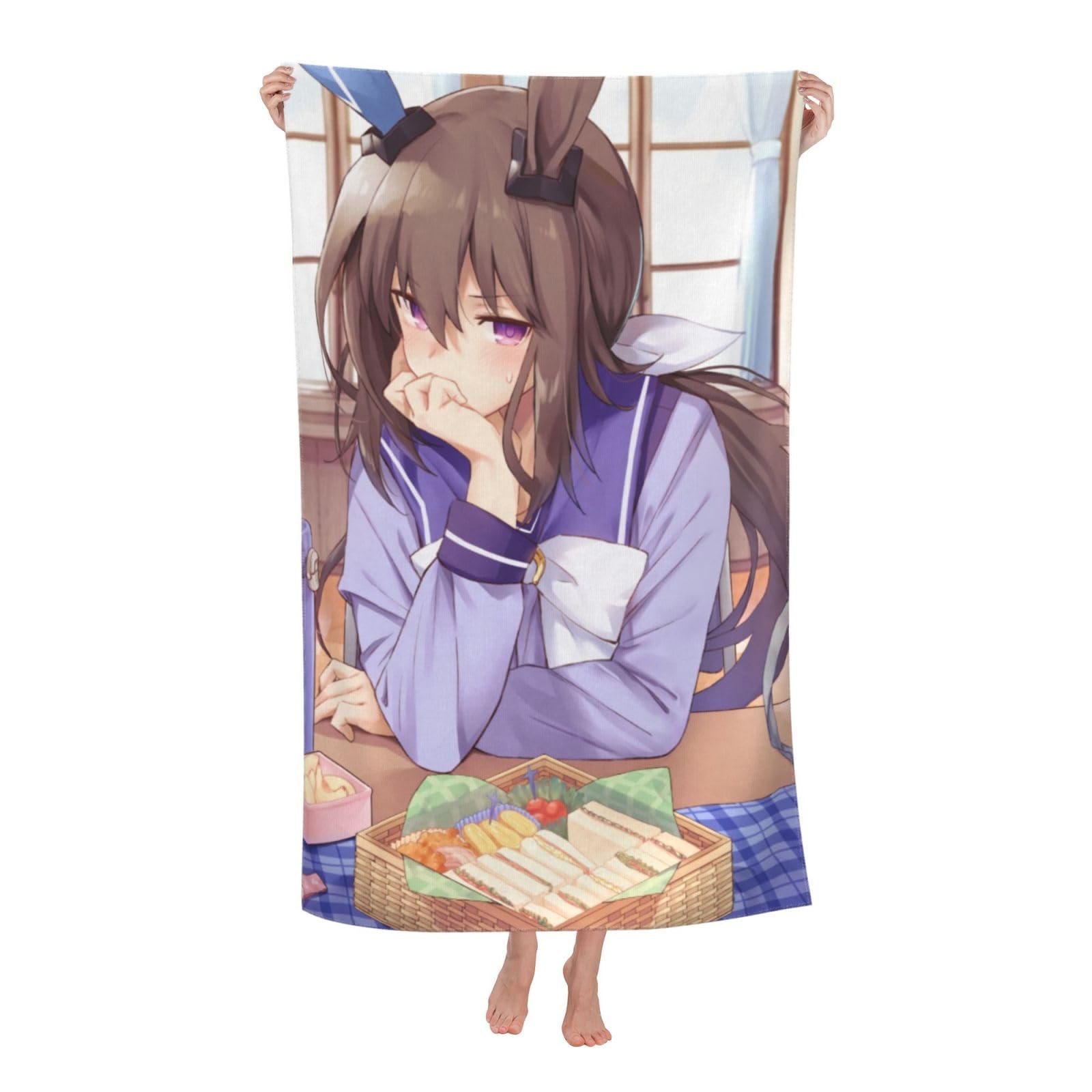 Amazon｜バスタオル ウマ娘 アドマイヤベガ お肌にやさしい フェイス