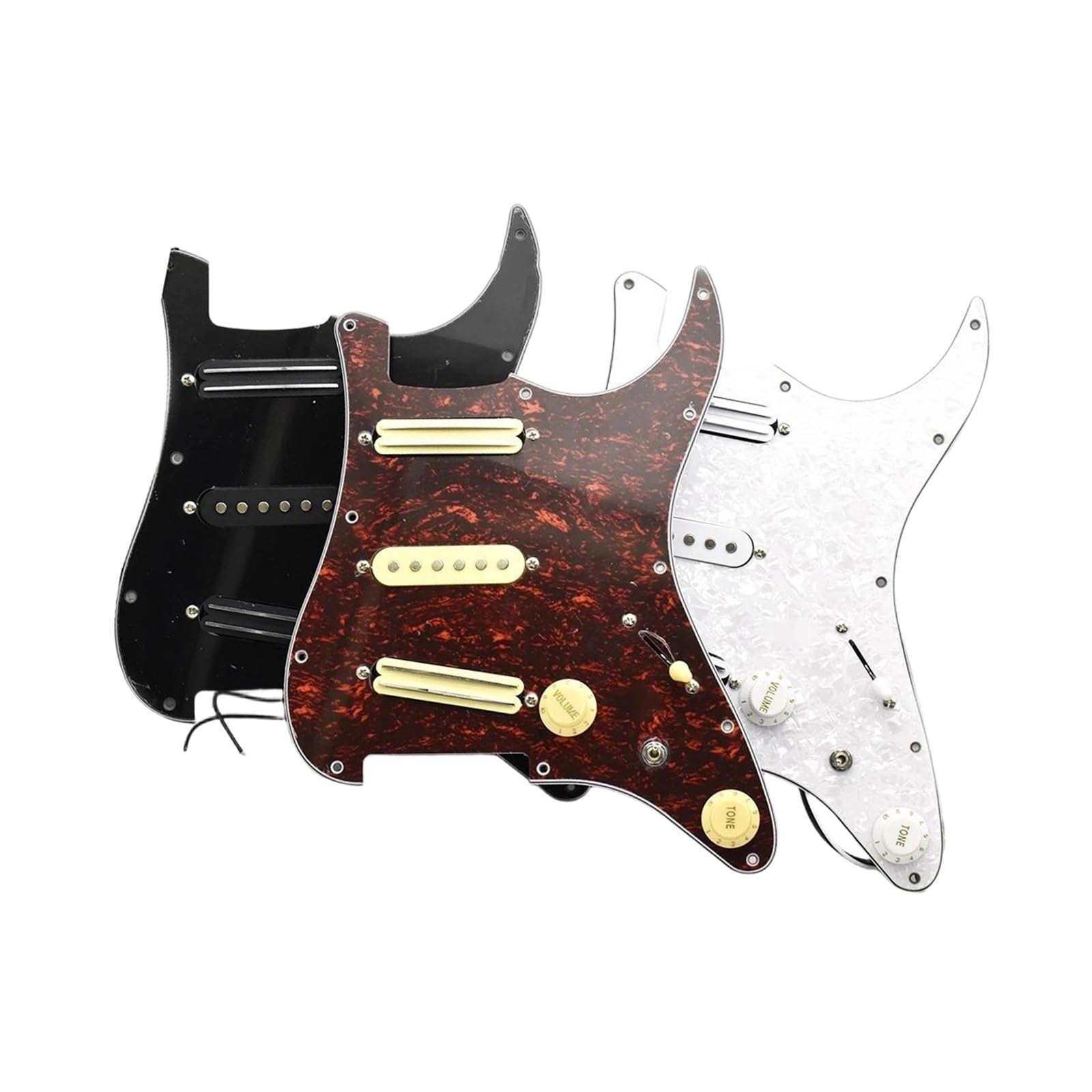 Pickguard Do Gitary Elektrycznej 11 Otworów HSH Wstępnie Okablowany Pojedyncza/podwójna Cewka(Bk)
