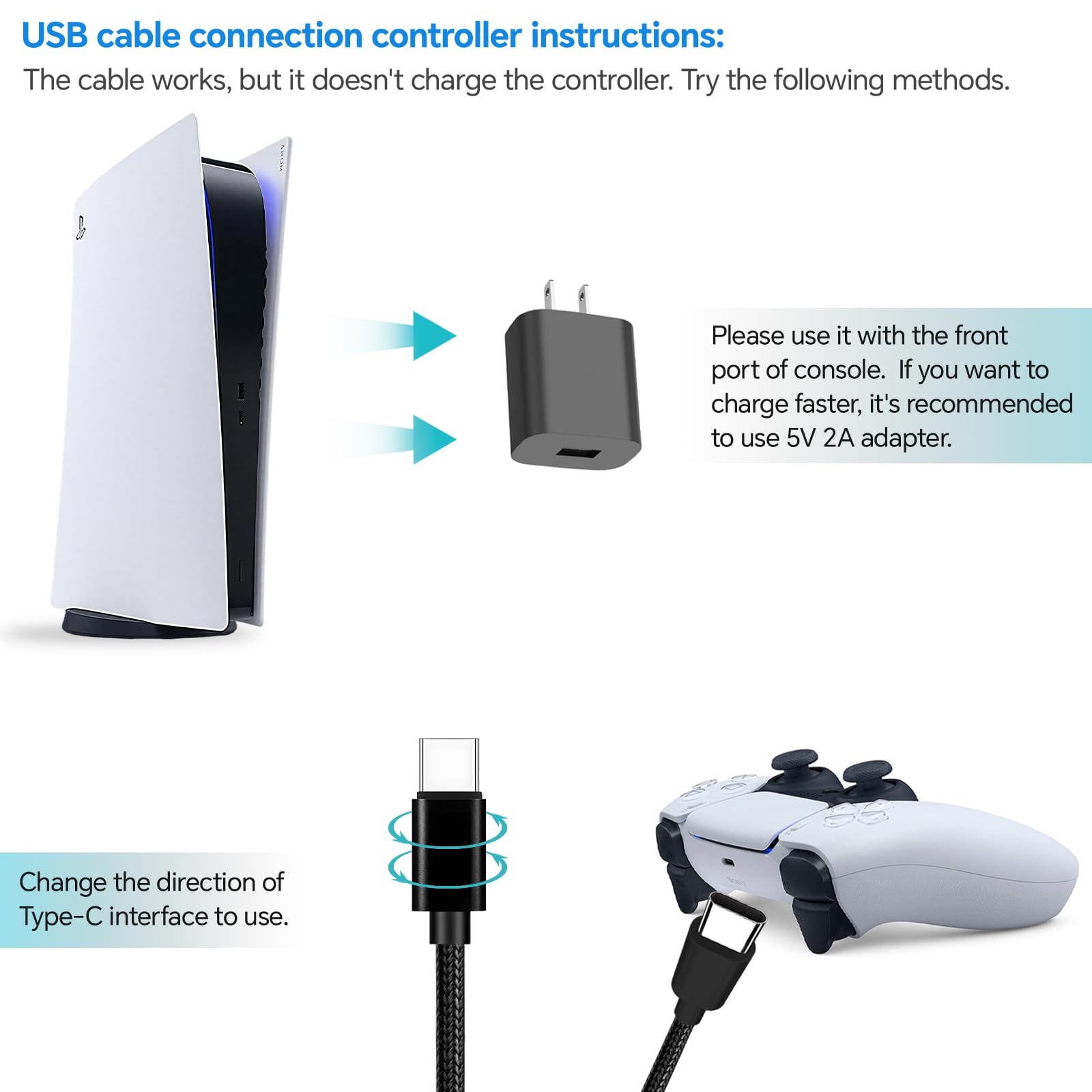 Amazon.co.jp: TCKN 充電コード XboxシリーズX/S、PS5/PS5 Pro
