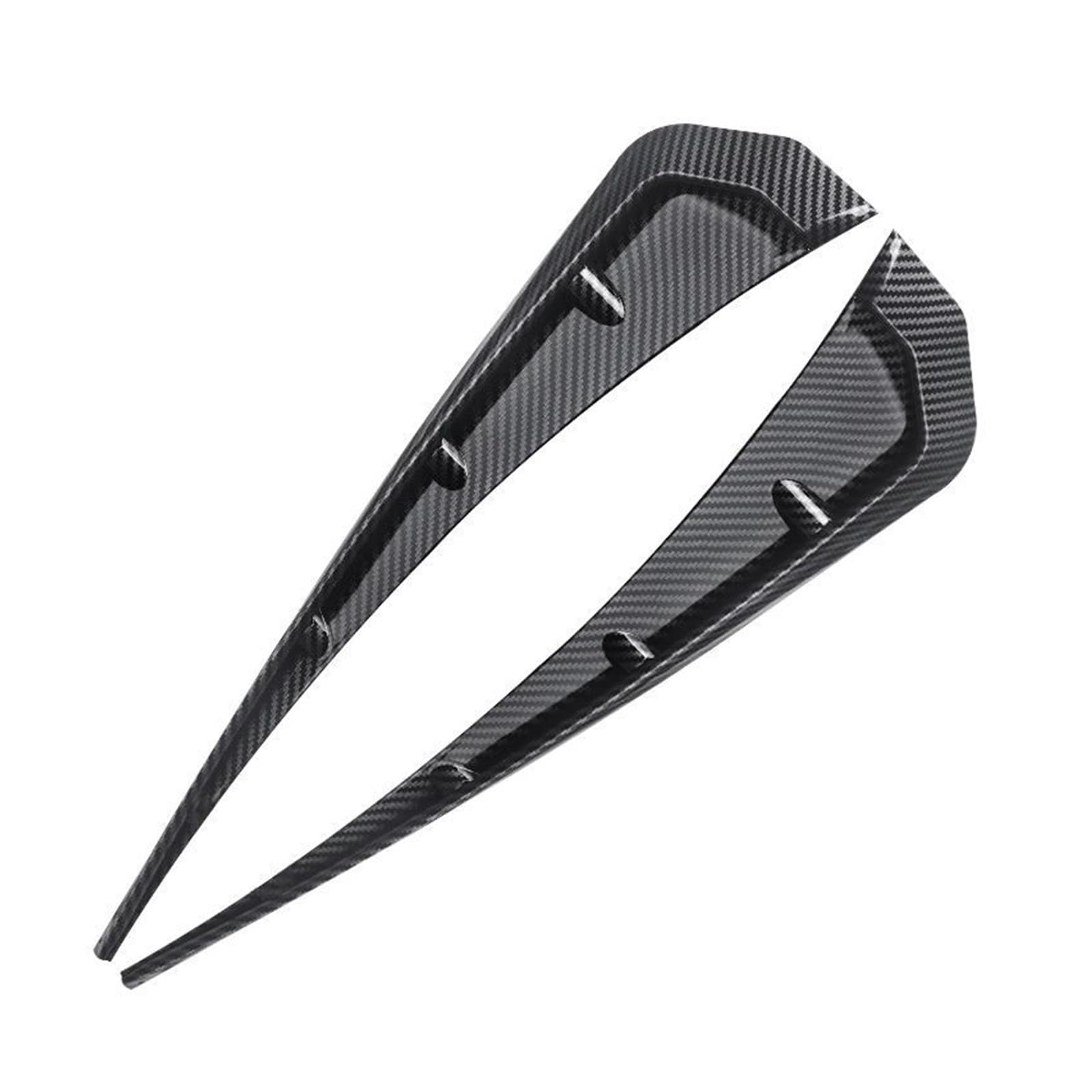 Wlot powietrza do maski Samochodowe uniwersalne boczne skrzydło nawiew kaptur wlotowy błotnik pokrywa wykończenia naklejki akcesoria(Carbon fibre 2pcs)