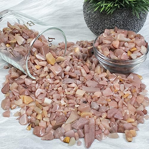 Crocon 1/2 LB Crushed Pink Opal Raw Chips Bulk Crsytal Stone Natural Quartz - Image 4