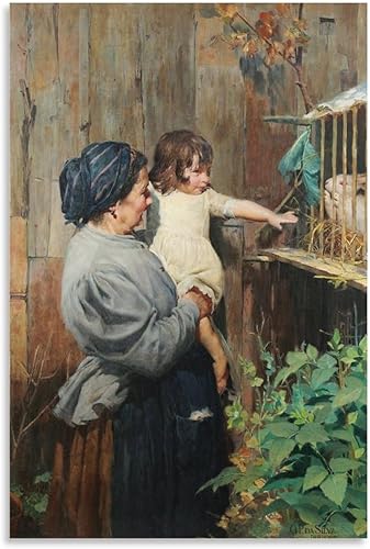 Miniatura 1 de Oscar Pereira Da Silva, Criação Da Vovó, impresiones artísticas, arte vintage, arte de pared en lienzo, famosas impresiones artísticas, póster,