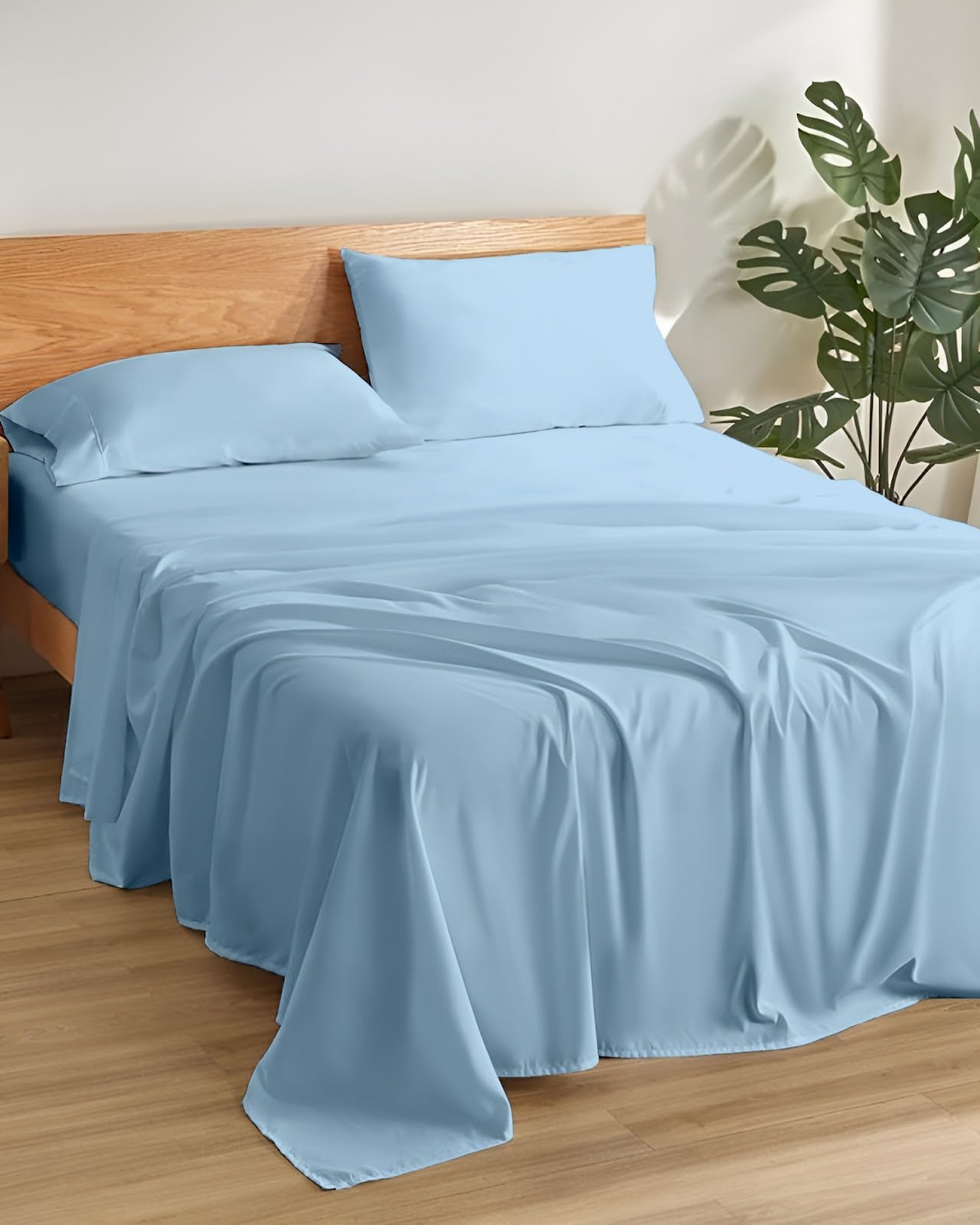 Soft Queen Bedsheets - Dark Grey Microfiber -16