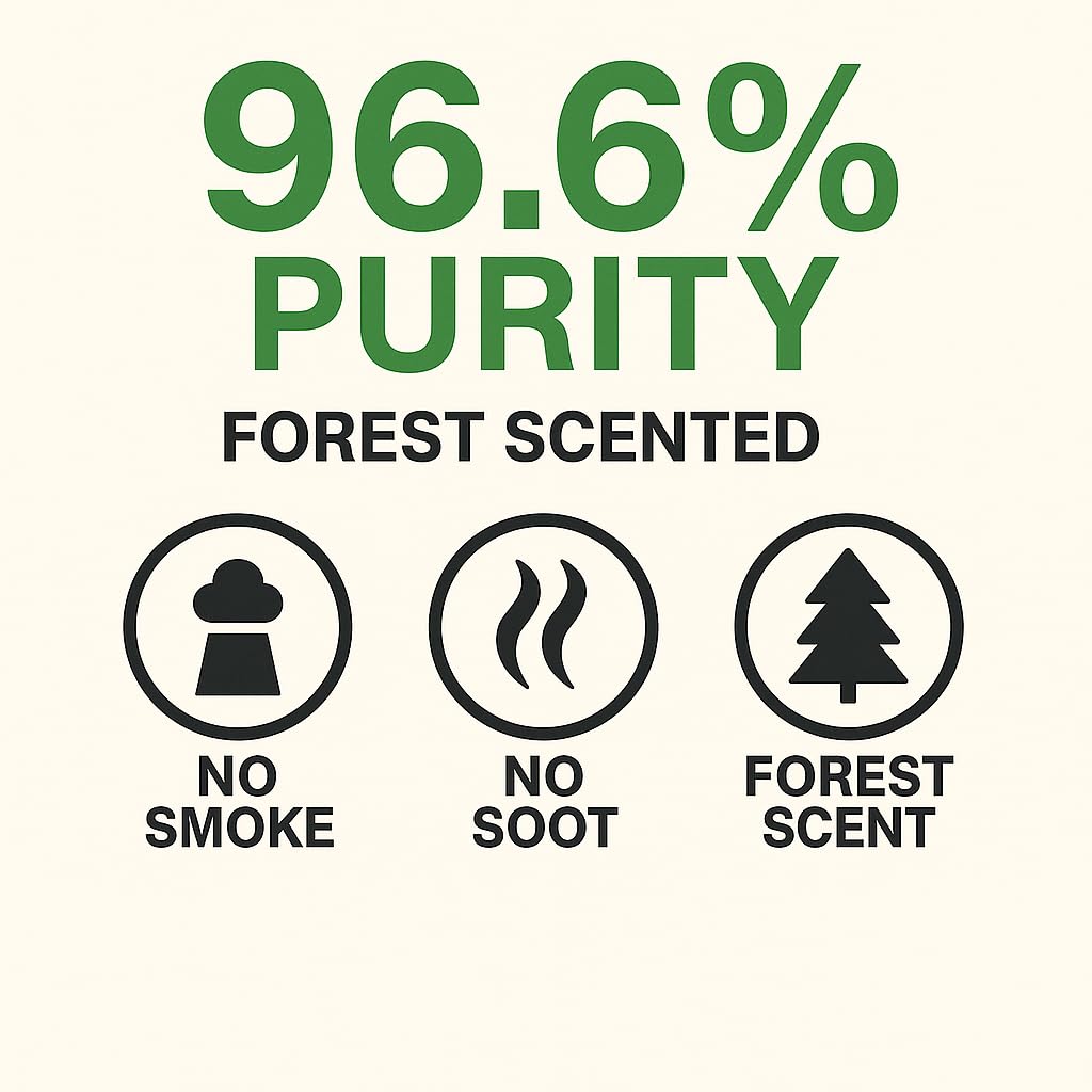GiDeli Bioetanol 5 x 5 l de aroma bosque 96,6% etanol para interiores y exteriores, sin humo ni hollín, de maíz y remolacha azucarera