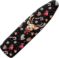 Vista 12 de Gomyblomy Cubierta antipolvo para tabla de planchar para árbol de Navidad, cubierta de tabla de planchar de Navidad con cierre de gancho y bucle