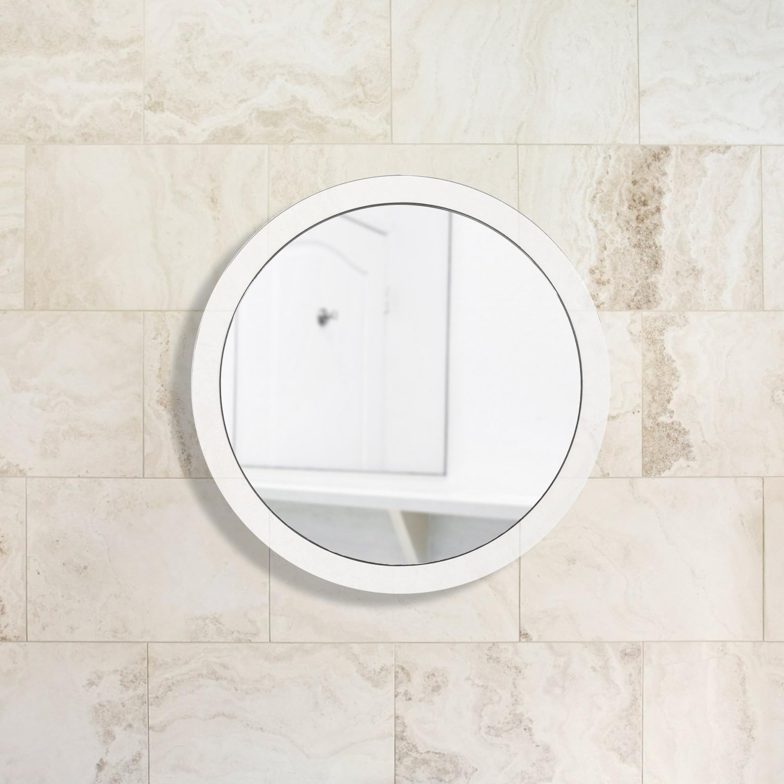Specchio Ingranditore Trucco Bagno 15x Ventosa Forte Specchio Concavo in Vetro 146mm Singolo Lato per Applicazione Maschere e Modellatura Sopracciglia