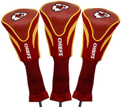 Team Golf NFL Numerado 1, 3 y X, se adapta a conductores de gran tamaño, utilitarios, clubes de rescate y calles, forro de terciopelo para