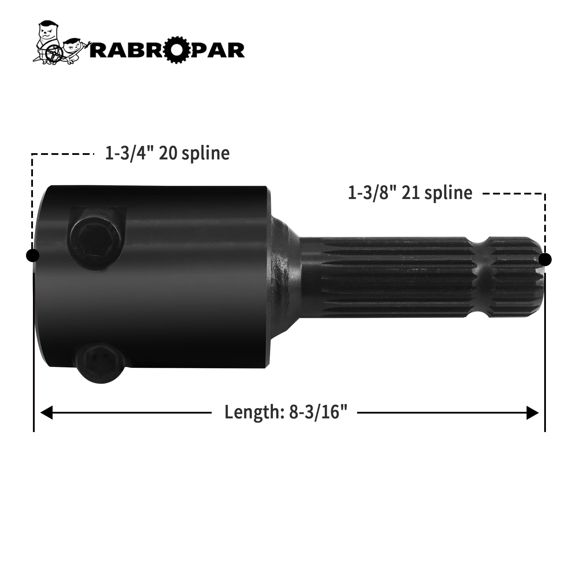 K.Y様用 RABROPAR Heavy Duty Tractor PTO Adapter from 1-3/4