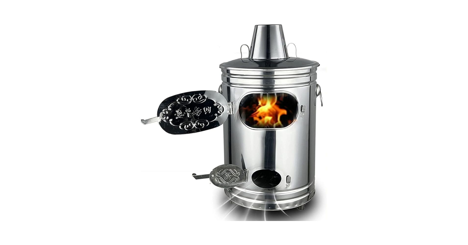 ★バロン★送料込み★肉厚タイプ★ドラム缶　落ち葉　キャンプ　焼却炉など Amazon.co.jp: 【2023新登場】家庭用焼却炉 無煙焼却器 排気管付