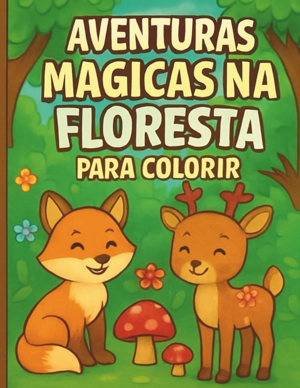 Aventuras Mágicas na Floresta para Colorir