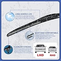 Vista 3 de Escobillas de limpiaparabrisas compatibles con Nissan X-Trail T32 Nissan Rogue 2013-2022 X Trail XTrail - Accesorios para parabrisas delantero