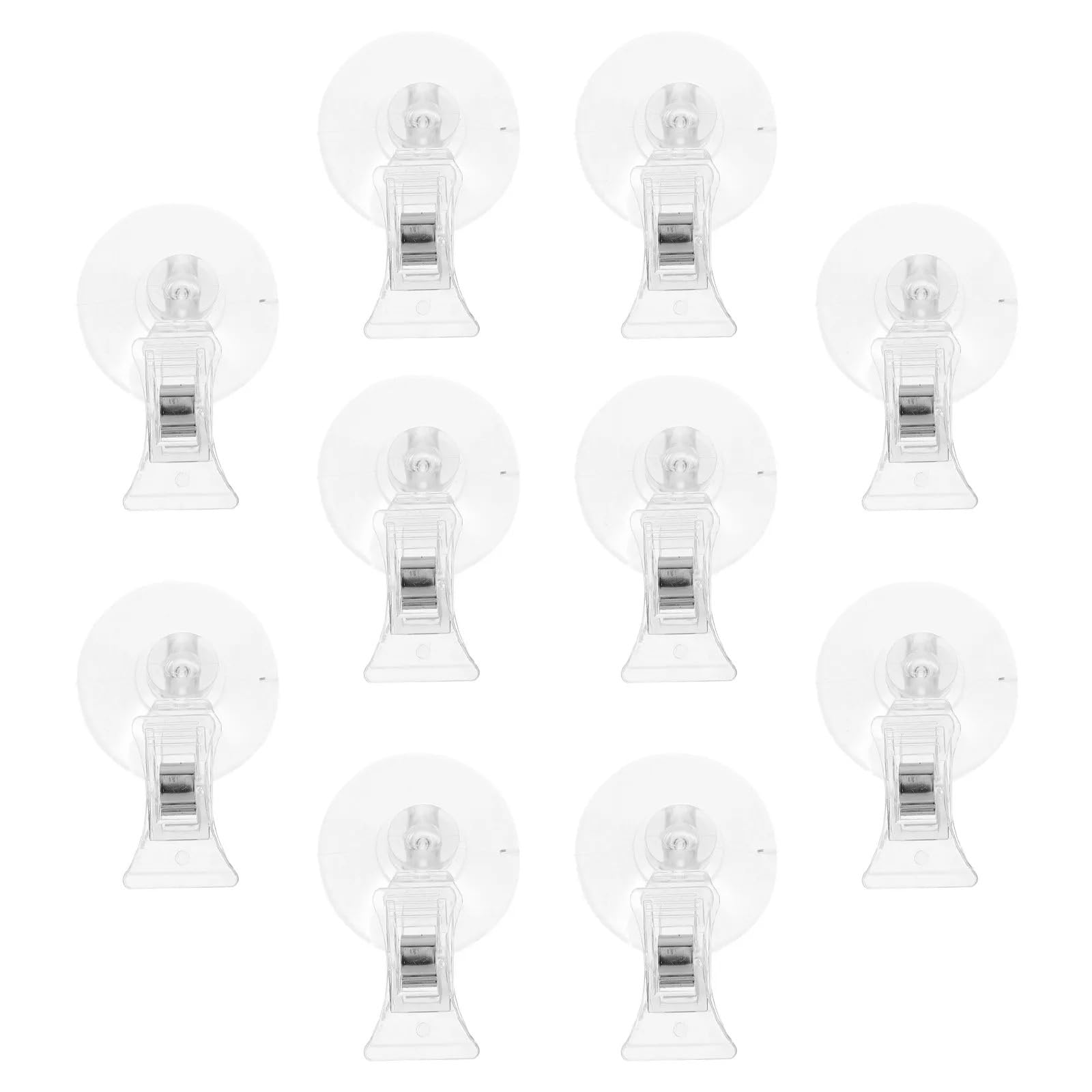 Vaeltor One Color 30Pcs Suction Cup Clamp Bathroom Wall Suction Cup Clip Plastic Window Office Door Multifunctional Clip