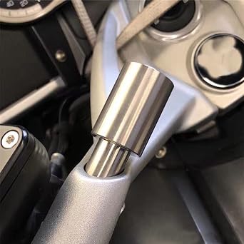 Handlebar Navigation Mount Phone Holder for K1600GT K1600B R1200RT R1250RT | Stainless Steel Extension Rod, Universal Handlebar GPS Mount, K1600GTL Navigation Device Holder, Bolt-on Install, Silver