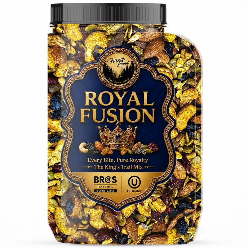 Forest Found Royal Fusion Dry Fruits Trail Mix - 910gm | Premium Dry Fruit Mix For Snacking | With Cashews, Almonds, Raisins, Cranberries, Sunflower & Pumpkin Seeds | No Palm Oil & Flavours-image-28