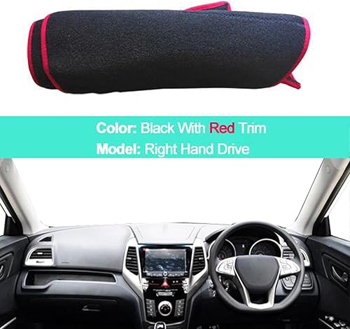 Miniatura 8 de CarXs2 Layers Sunshade Pad Car Dashboard Cover Carpet Carpet Dash Mat Sunscreen Mats,Fit for SsangYong Tivoli 2015-2019 LHD RHD
