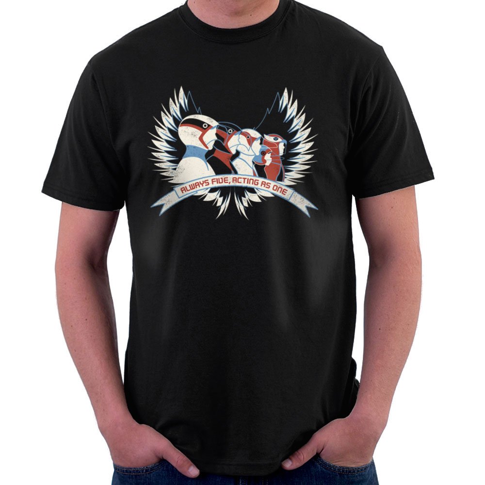 Always Five Acting As One Battle Of The Planets Science Ninja Team Gatchaman Men's T-Shirt