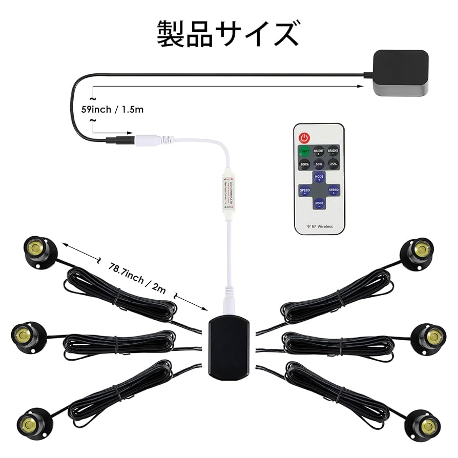 Amazon.co.jp : Aduson ミニスポットライト 6000K 6個 LED 1W