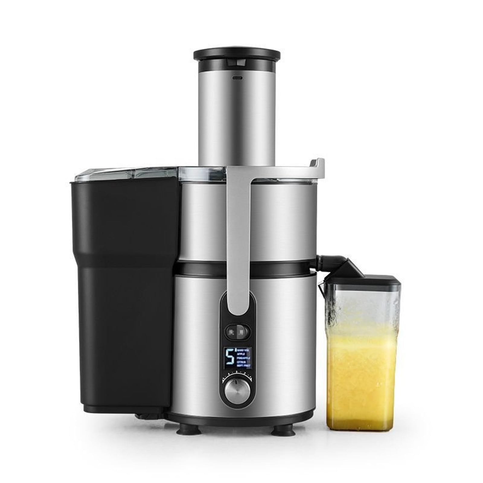 Centrifuga Estrattore Frutta e Verdura,Estrattori di Succo,Centrifuga Frutta e Verdura Professionale,Separazione Dei Residui di Succo,Regolazione a 5 Velocità,Adatta per Negozi di Bevande e Cucine