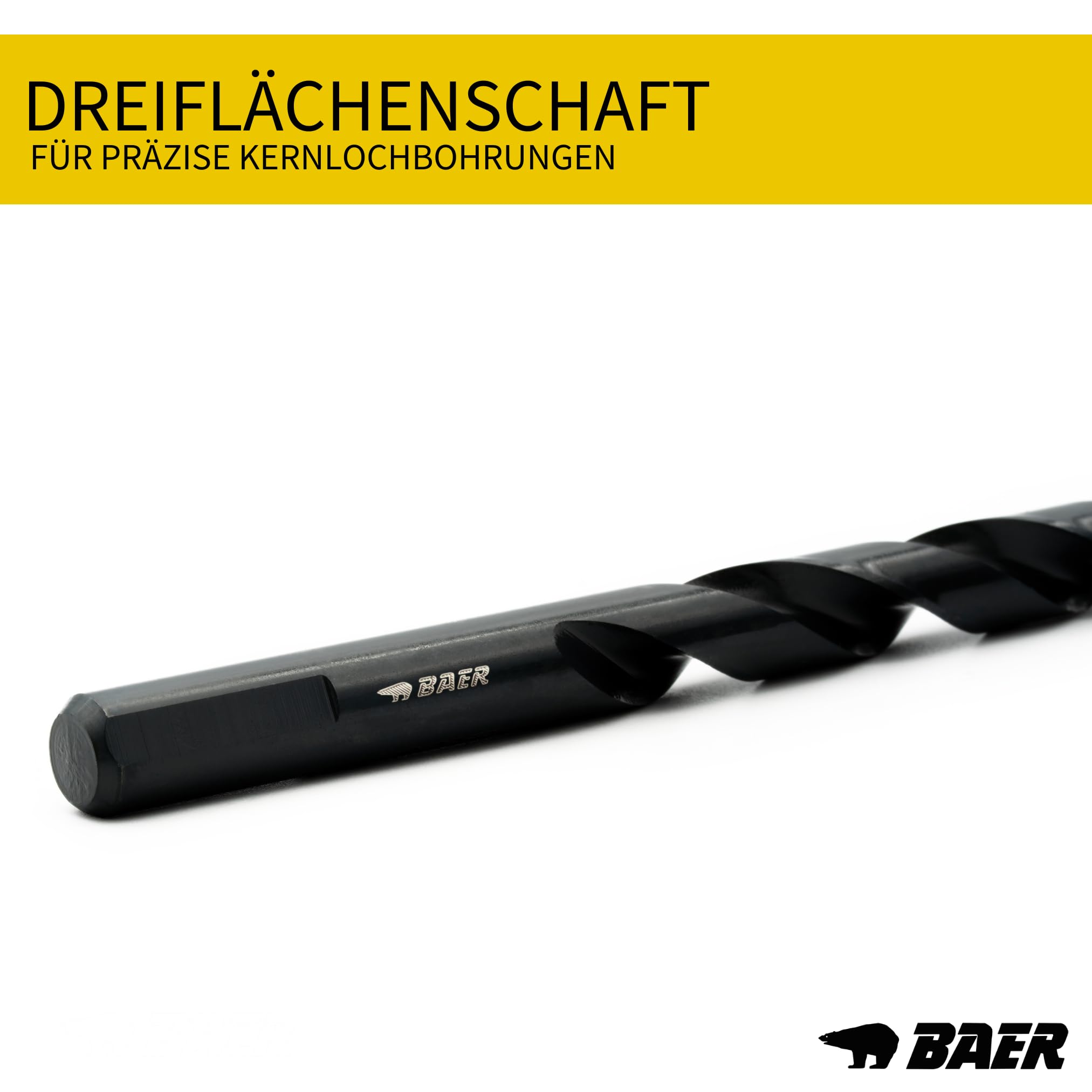 BAER Jeu de tarauds M3 - M12 TriTap HSSE-VAP : jeu de tarauds traversants - Foret à carotter - Jeu de tarauds - Tarauds mécaniques - Filetage - Outils