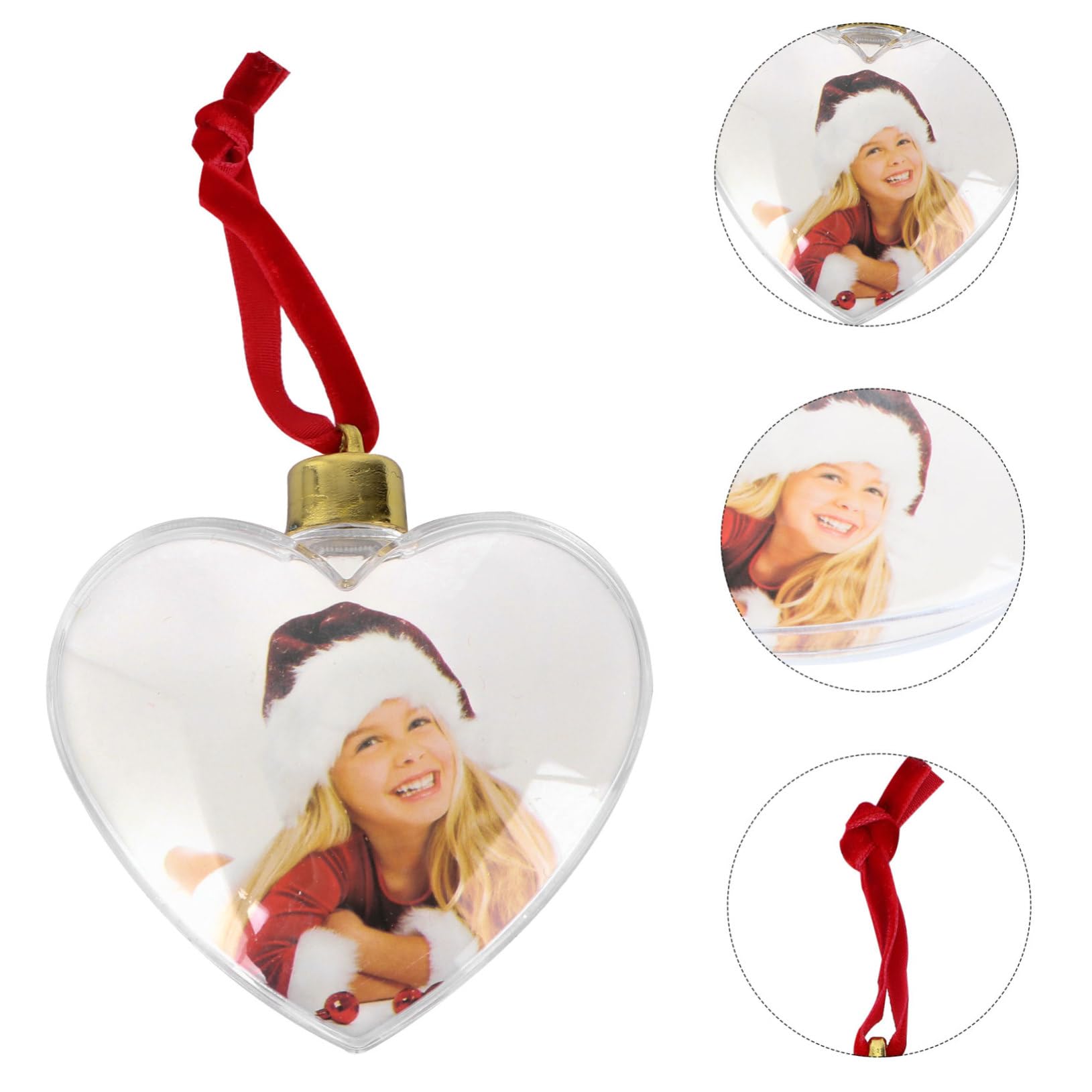 Decoración Fotográfica de Plástico para Fiestas, 6 Piezas en Color Claro