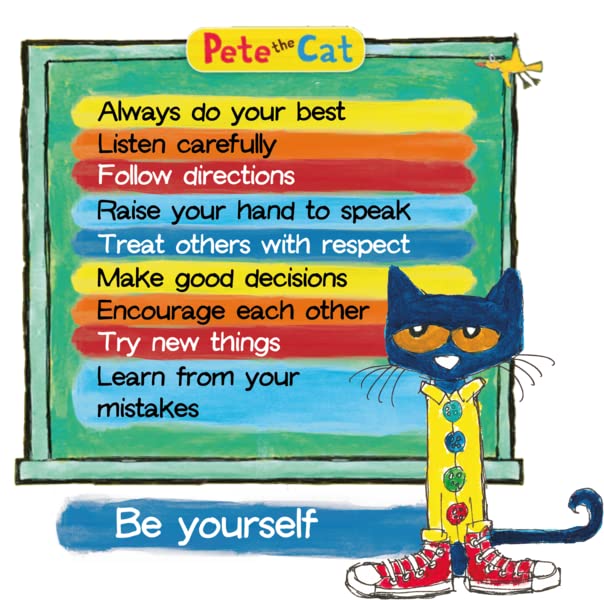 Vinilo Pete The Cat 25 x 25 pulgadas para pared miniatura 2