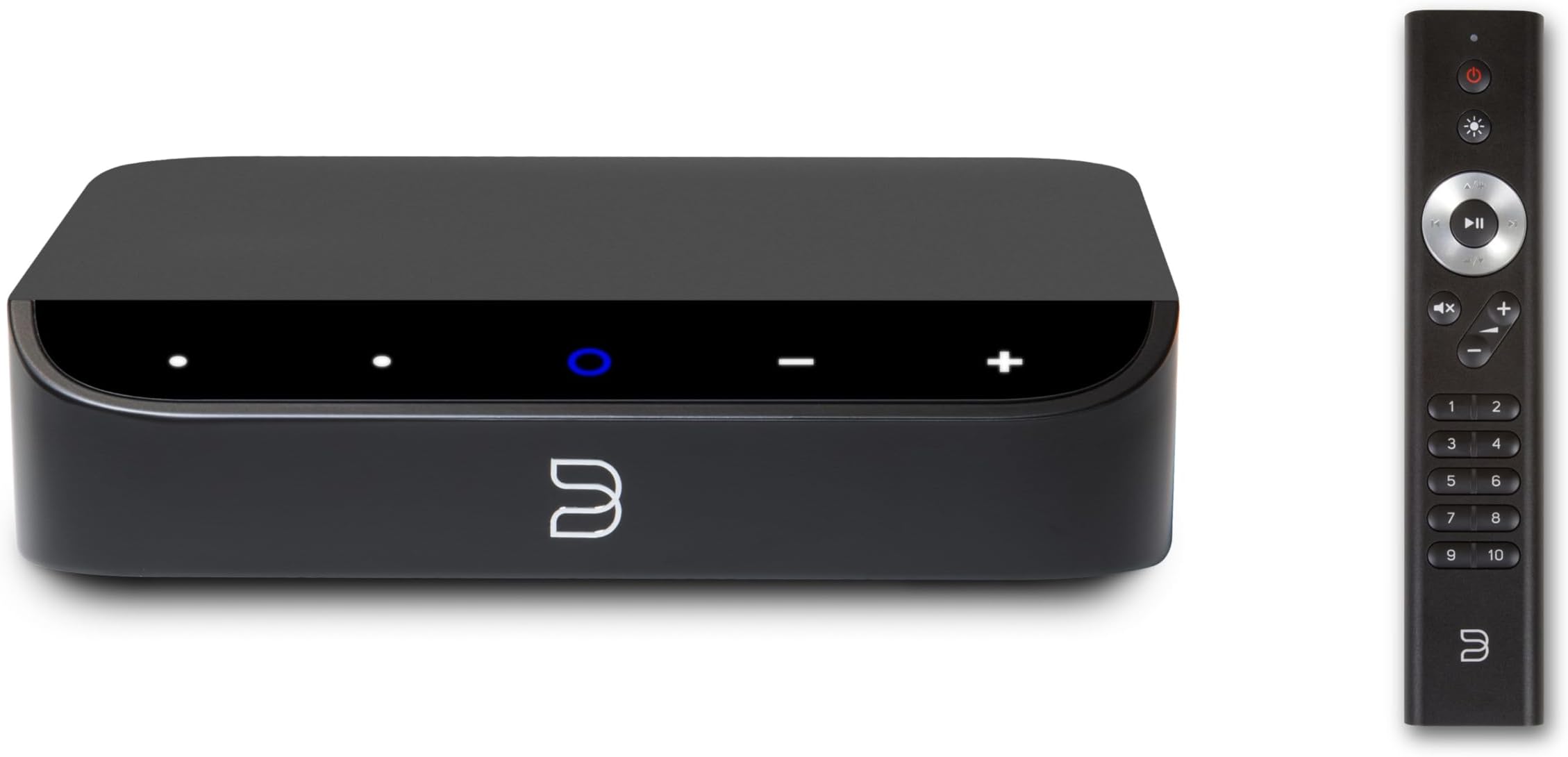 - Node Nano Wireless Music Streamer with RC1 Remote (Black) - Combo Bundle