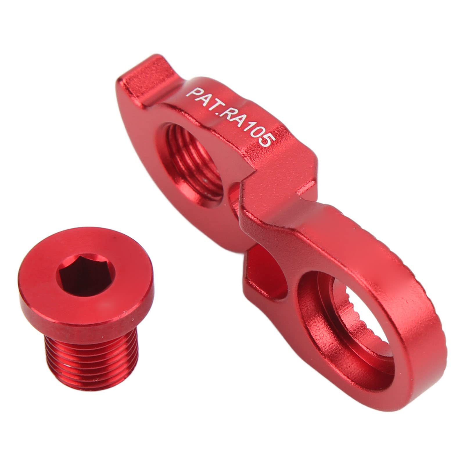 Derailleur Hanger Extender, Bike Hanger Extender Tail Hook Extension Extender Bike Frame Tail Hook Extender for 40T 42T 46T 50T 52T Mountain Bike(Red)