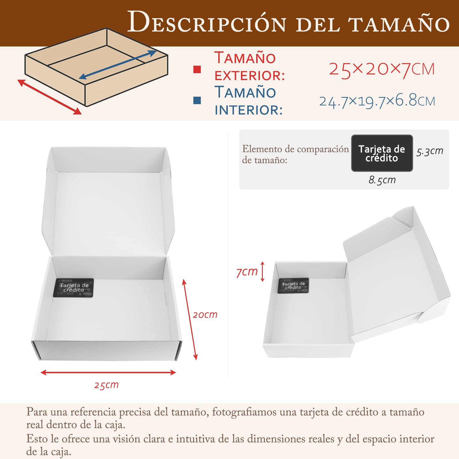 25 x 20 x 7 cm Caja postal plegable negra – cartón reciclable – negro por dentro y por fuera – para regalos, sets de joyería, chocolates y manualidades – pack de 25