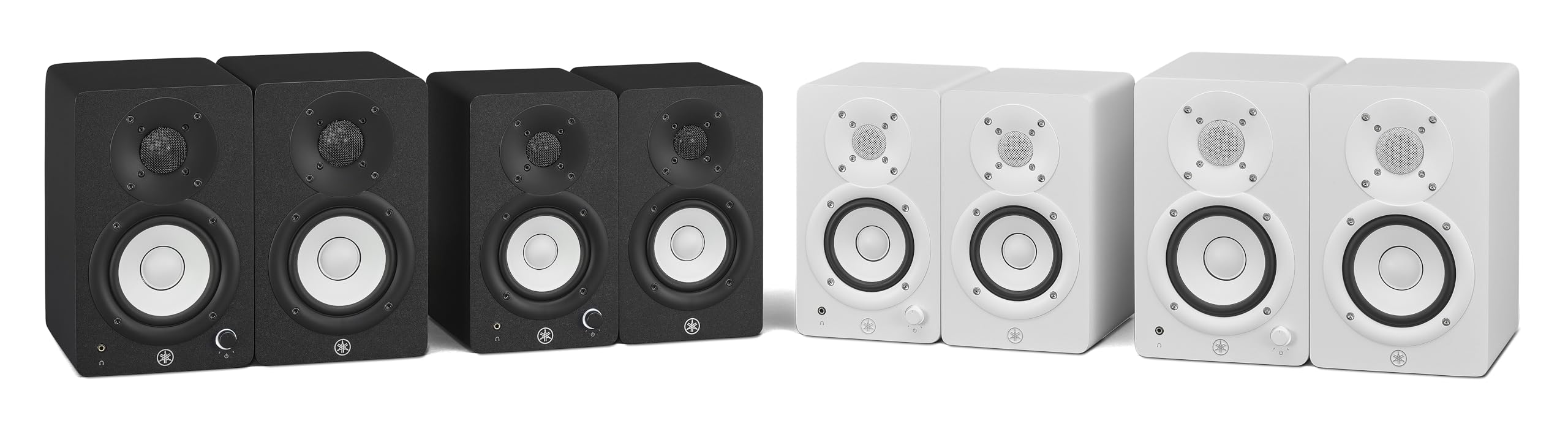 Yamaha HS4 Enceintes de Studio – Enceintes Amplifiées Compactes à 2 Voies de Qualité Studio Pour le Monitoring, Paire, Bass-Reflex 4.5" 52W, pour la Production Musicale et le Montage Vidéo - Noire