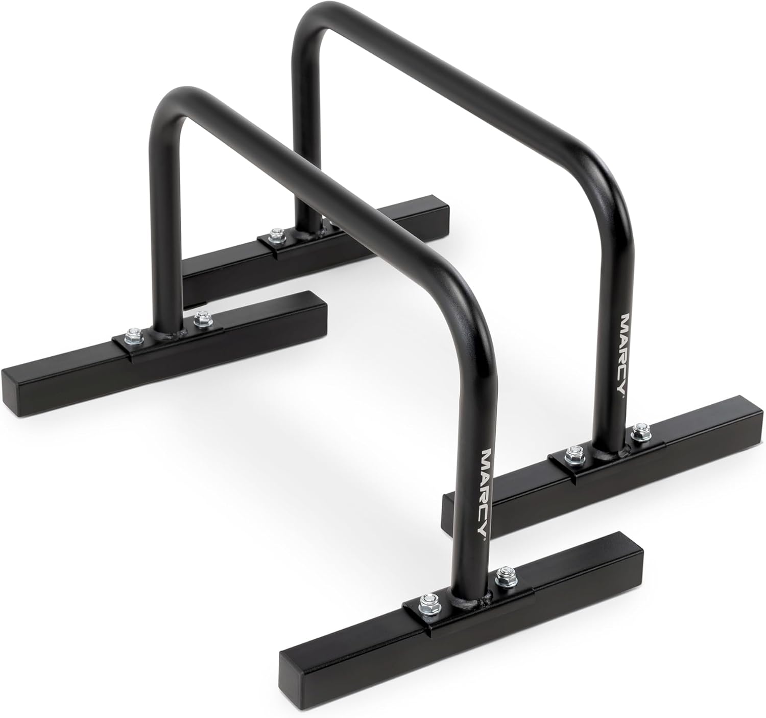 Marcy Parallette Bar ACC‑0333‑PARA – Powder‑Coated Steel Calisthenics Bars, Non‑Slip Pads, Home Workout Strength & Balance Trainer