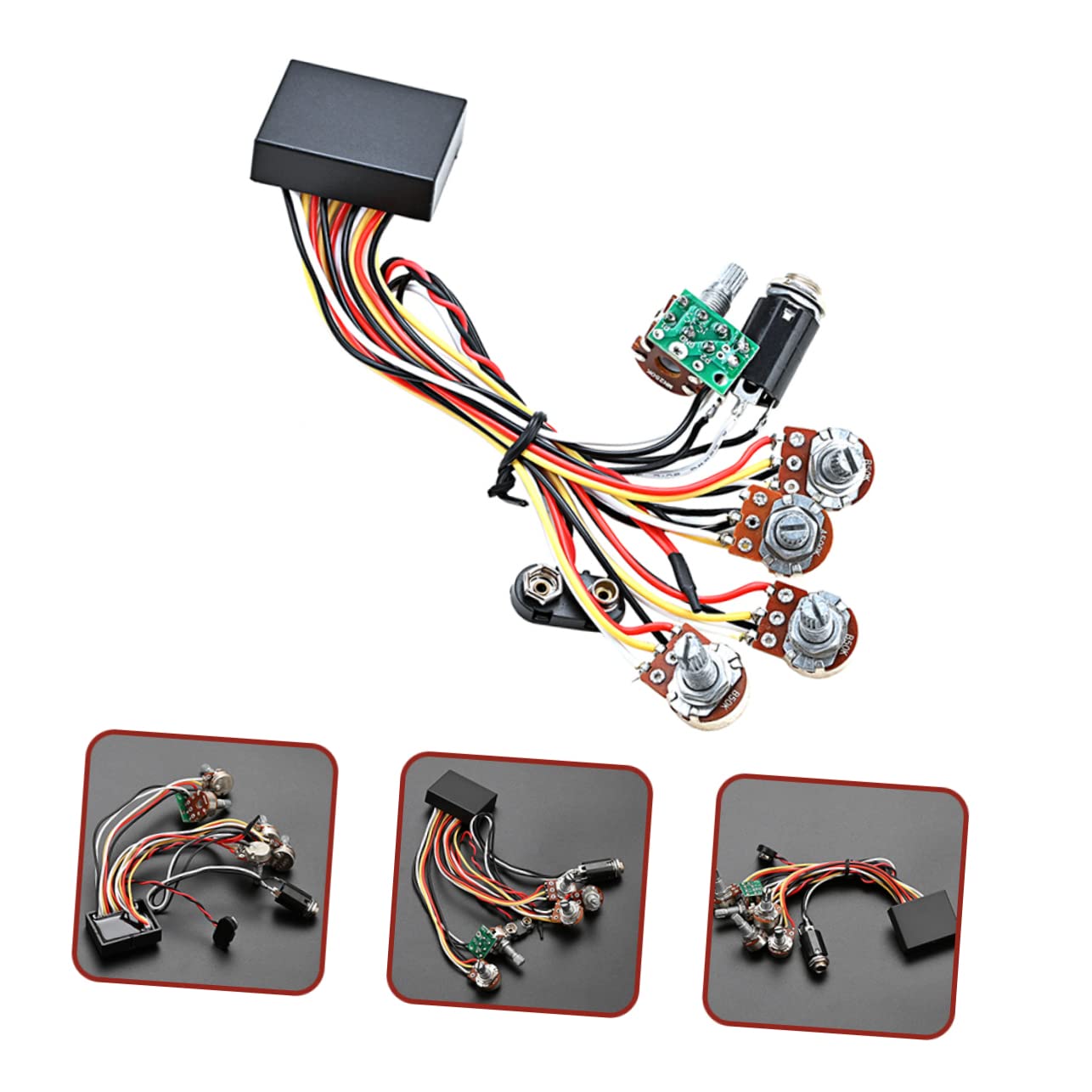 ibasenice 5pcs Bass Guitar Amplifier Active Bass Circuit Guitar Preamp Circuit Easy to Install Professional