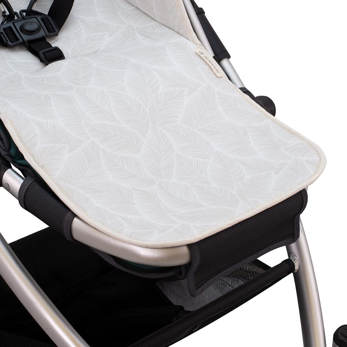 JYOKO KIDS Universal 100% cotton pram liner for stroller compatible with UPPABABY Vista and Cruz (Bloom) - Image 5
