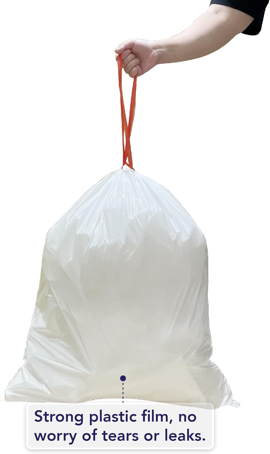 Money Saver Bundle -13 Gallon Lavender Drawstring Trash Bags + 13 Gallon Unscented Drawstring Trash Bags